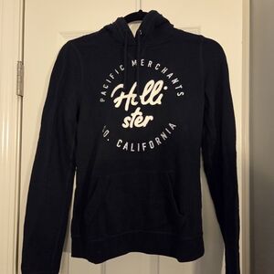 Hollister Women's Navy Hoodie